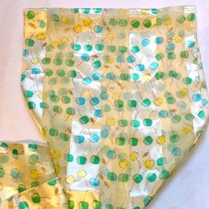 Dress Scarf Pale Yellow w/ cherries 🍒